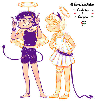 @femslashaction for gaza